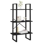 vidaXL Étagère de rangement Noir 60x30x105 cm Aggloméré
