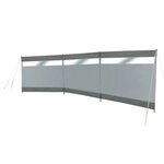 Bo-Camp Brise-vent avec fenêtre Dennis 500x140 cm Gris