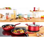 TEFAL G2737702 DAILY CHEF Poele 26cm, Induction, Résistante, Antiadhésive, Facile a nettoyer, Saine, Fabriquée en France