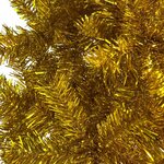 vidaXL Sapin de Noël étroit Doré 150 cm