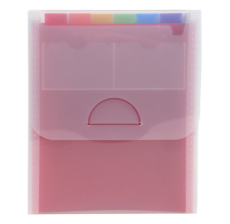 Trieur Valisette Vertical 6 Compartiments Crystal - A4 - X 5 - Exacompta
