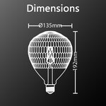 Ampoule led déco ballon rose  culot e27  4w cons.  300 lumens  lumière blanc chaud