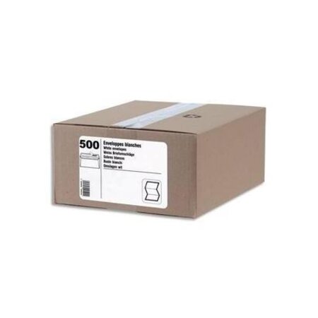 Boîte de 500 enveloppes blanches auto-adhésives 80g format c6 114x162mm gpv