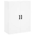 vidaXL Buffet haut Blanc 69 5x34x180 cm Bois d'ingénierie