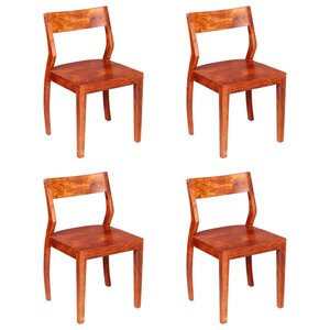 vidaXL Chaises à manger lot de 4 bois d'acacia massif