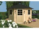 Abri jardin bois "Nancy" - 5.70 m2 - 2.55 x 2.55 x 2.75 m - 28 mm