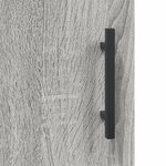 vidaXL Buffet haut Sonoma gris 34 5x34x180 cm Bois d'ingénierie