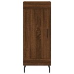 vidaXL Buffet haut Chêne marron 34 5x34x180 cm Bois d'ingénierie