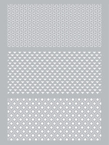 Pochoir silkscreen pour pâte polymère Graphique 114x153mm