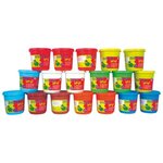 Lot de 18 pots de 220 g de pâte à jouer GIOTTO be-bè couleurs assorties