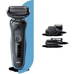 Braun séries 5 - rasoir électrique homme - 3 lames flexibles - systeme easy clean - batterie li-ion- etanche