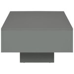 vidaXL Table basse Gris brillant 85 x 55 x 31 cm MDF