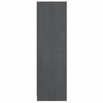 vidaXL Bibliothèque/Séparateur de pièce Gris 36x33x110 cm Pin massif