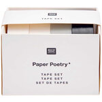 4 Masking Tapes - noir & blanc