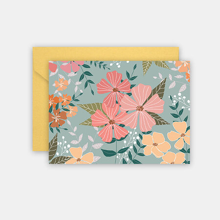 Carte pour dire un mot - vintage blossom