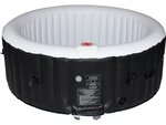 Spa gonflable "saint tropez" - avec cercle flottant led - 4 places - noir