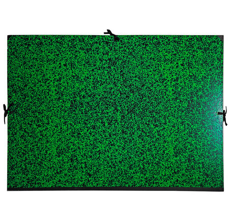 Carton à dessin Annonay avec 3 paires de cordons marbré vert 72x52 cm EXACOMPTA