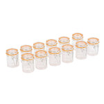 Lot de 12 mini bocaux à conserves 50 ml -  - verre