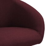 vidaXL Chaises pivotantes à manger lot de 4 violet tissu