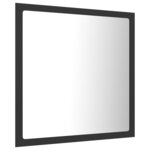 vidaXL Miroir à LED de salle de bain Gris 40x8 5x37 cm Acrylique