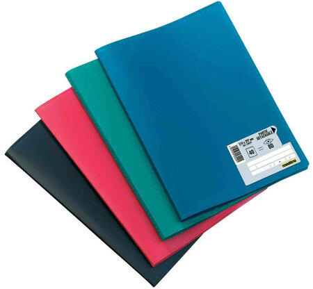 Protège-documents 'Memphis' format A4 80 Pochettes Noir ELBA