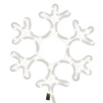 vidaXL Flocon de neige de Noël avec LED 2 Pièces Blanc chaud 27x27 cm