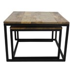 HSM Collection Ensemble de tables basses 2 Pièces Carré
