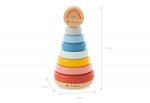 Tour d'empilage 'Ruby' multicolore