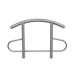 Chaise valet de nuit bois et métal design unique (lot de 2)