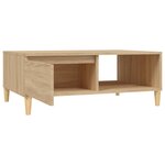 vidaXL Table basse Chêne sonoma 90x60x35 cm Aggloméré