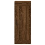 vidaXL Buffet haut Chêne marron 34 5x34x180 cm Bois d'ingénierie
