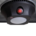 Sunred Chauffage suspendu Spica Square 2000 W Halogène Noir CE17SQ-B