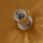 vidaXL Lampe suspendue Blanc et doré Ø50 cm E27