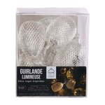Guirlande lumineuse 10 cages argentées