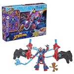 Marvel spider-man - bend and flex - missions spider-man mission dans l'espace - figurine flexible  15 cm  pour enfants des 4 ans