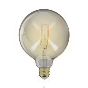 Ampoule led globe (g125) / vintage au verre fumé  culot e27  4w cons. (23w eq.)  230 lumens  lumière blanc chaud