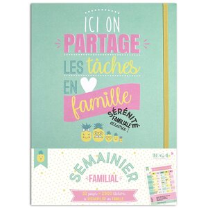 Kit De Papeterie Semainier Familial - Draeger paris