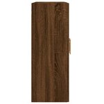 vidaXL Armoires murales 2 Pièces chêne marron bois d'ingénierie