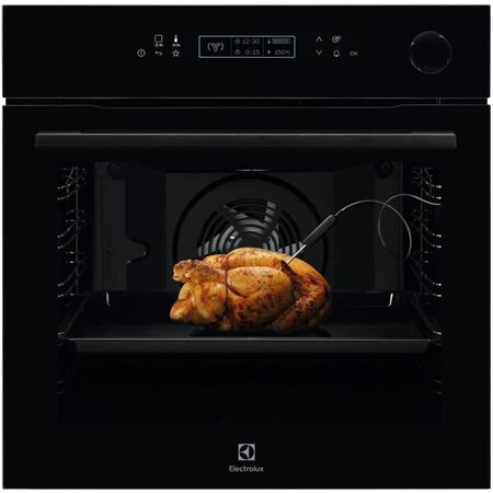 Four électrique encastrable - Chaleur tournante pulsée - ELECTROLUX EOC8P31Z - 1 mode 25% vapeur - 72L - 90 recettes auto - Pyrolyse
