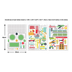 44869 Stickers Muraux theme Transport
