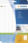 Etiquettes premium pack 25 feuilles a4 63,5 x 38,1 mm, blanc herma