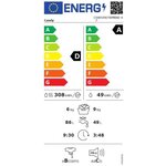 Lave-linge séchant candy csws496twmbbe-47 - lavage 9 kg / séchage 6 kg - largeur 60 cm - 1400 tours/min - noir