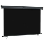 vidaXL Auvent latéral de balcon 160x250 cm Noir