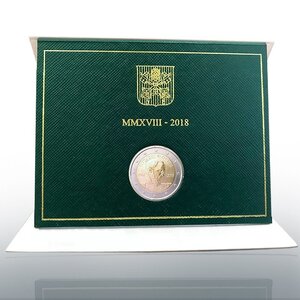 Pièce de monnaie 2 euro commémorative Vatican 2018 BU – Padre Pio