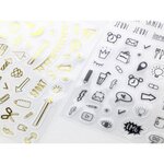 Mini Stickers Bullet Journal Noir - Draeger paris