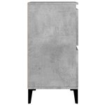 vidaXL Buffets 2 Pièces gris béton 60x35x70 cm bois d'ingénierie