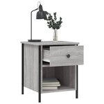 vidaXL Table de chevet sonoma gris 40x42x50 cm bois d'ingénierie