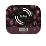 TEFAL BC8000V1 Simply Balance de cuisine, Graduation de 10 kg / 1 g, Large plateforme en verre, Fonction tare, Ecran LCD