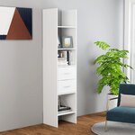 vidaXL Bibliothèque Blanc 40x35x180 cm Aggloméré