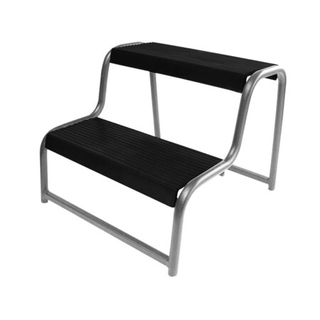 Marche-pied double noir pour caravane/autocaravane proplus